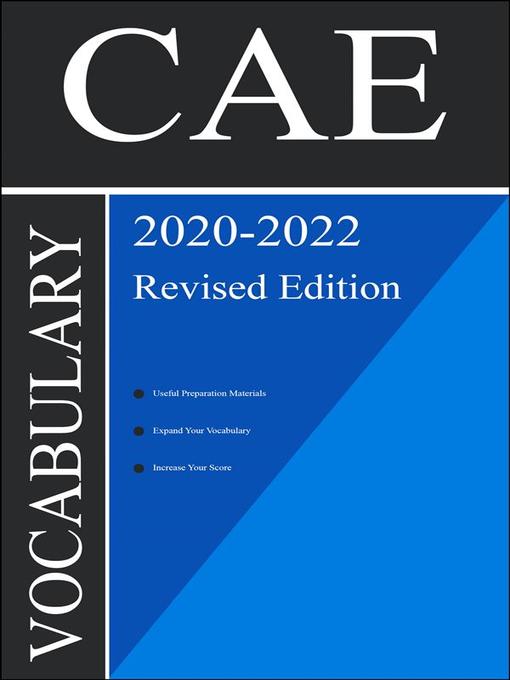 Title details for CAE Test Vocabulary 2020 by College Exam Preparation - Available